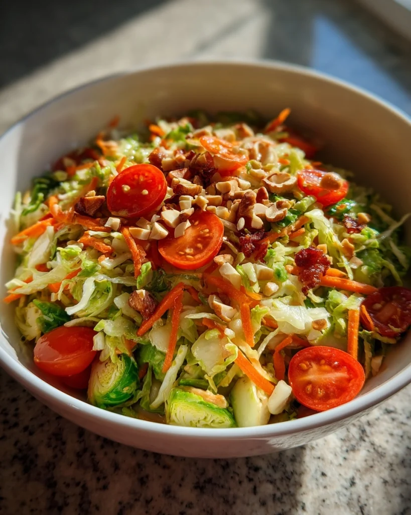 Super Tasty & Healthy Brussels Sprouts Salad Recipe