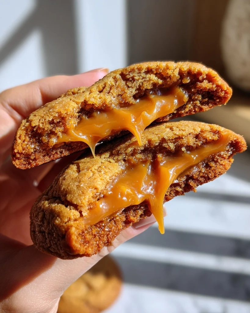 Caramel Stuffed Cookies