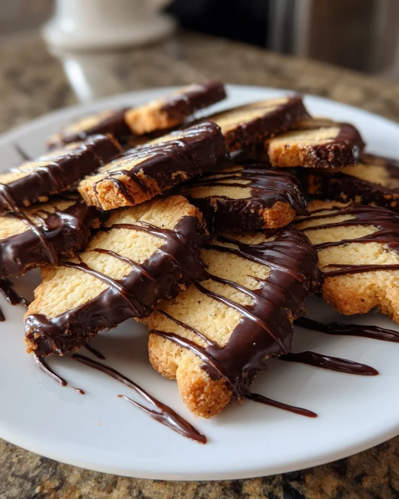 Chocolate-Dipped Shortbread Cookies