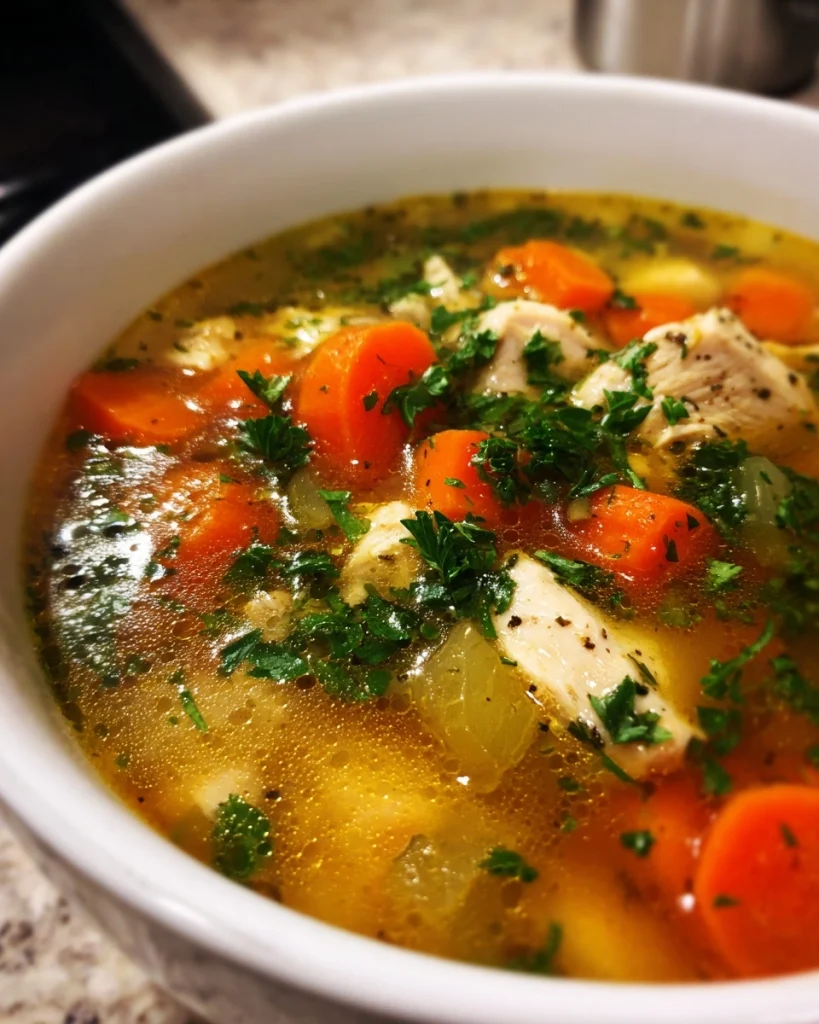 Classic Homemade Chicken Soup for Cold Nights and Sore Throats