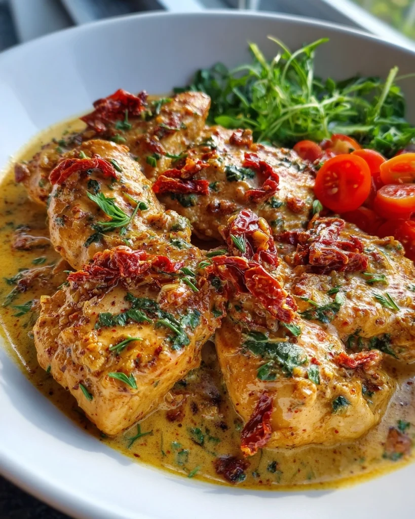 Creamy Tuscan Chicken Skillet (Sun-Dried Tomato Dream Dinner)