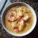 Crockpot Cajun Potato Soup (Set It, Forget It, and Warm Up)