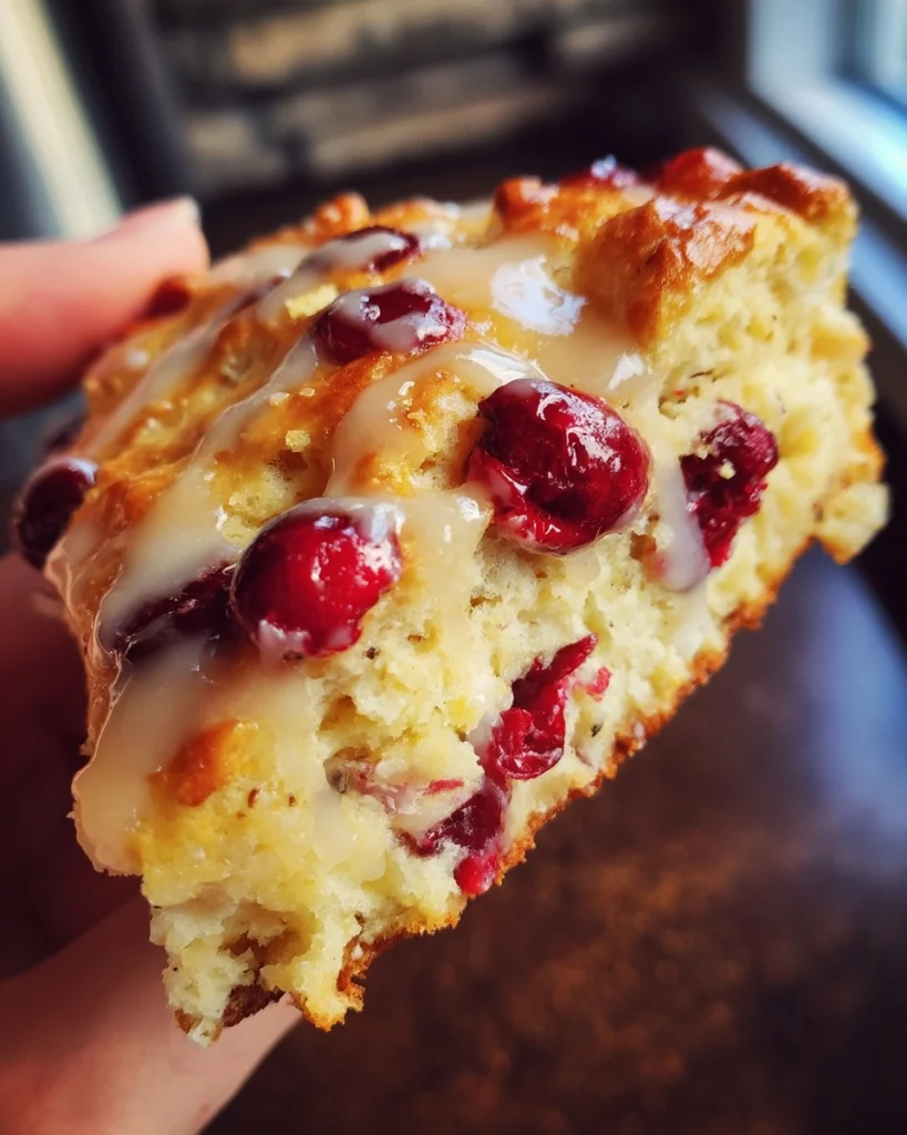 Glazed Cranberry Orange Scones