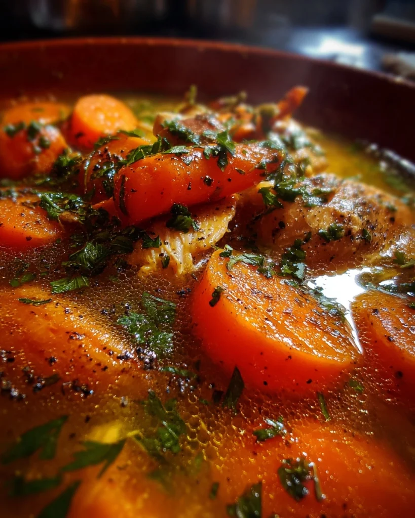 Healing Homemade Chicken Soup with Carrots (Sick-Day Magic in a Pot)