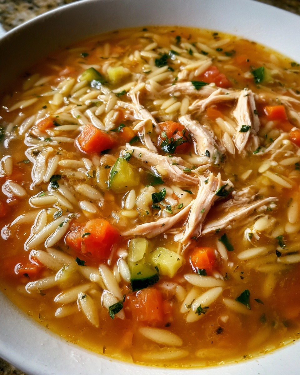 Simple Chicken Orzo Soup for Busy Nights & Sick Days