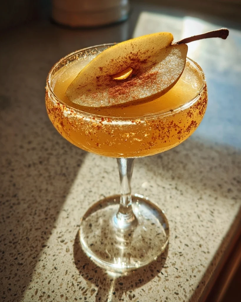 Winter Pear Cocktail