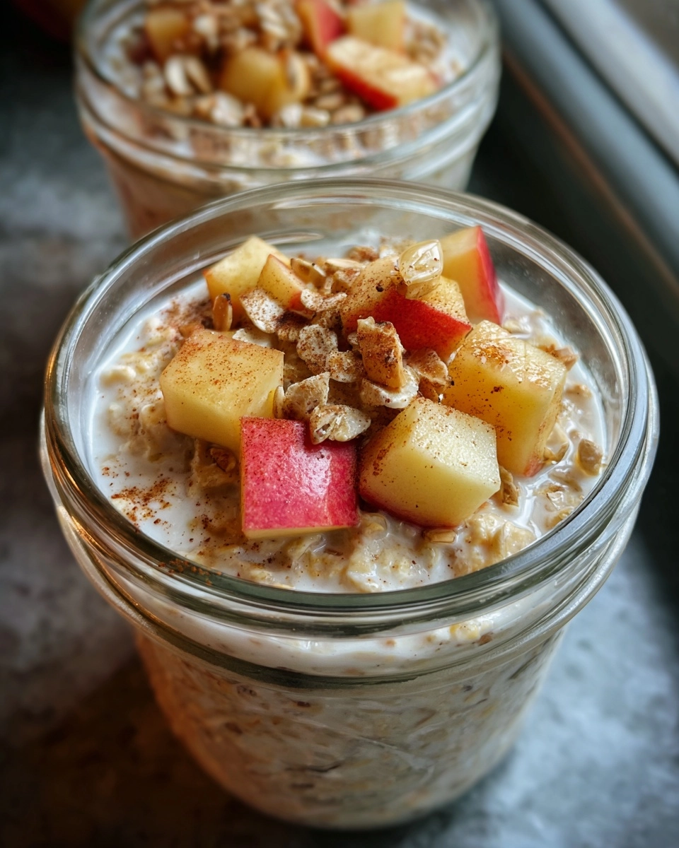 Apple Pie Overnight Oats Healthy Breakfast