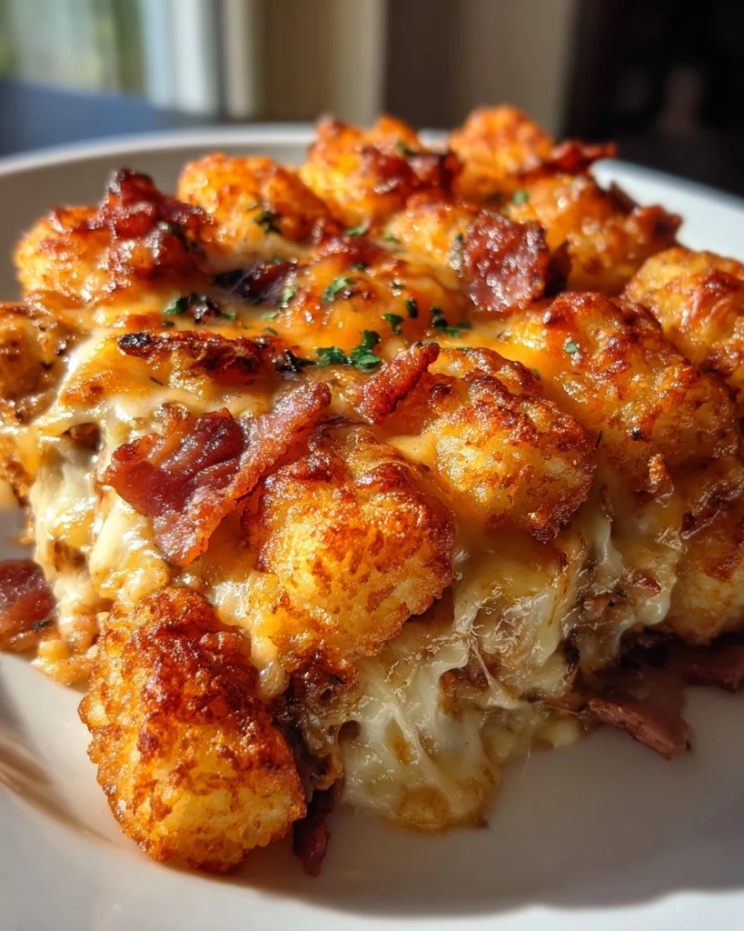 Bacon Cheeseburger Tater Tot Casserole Easy Family Dinner