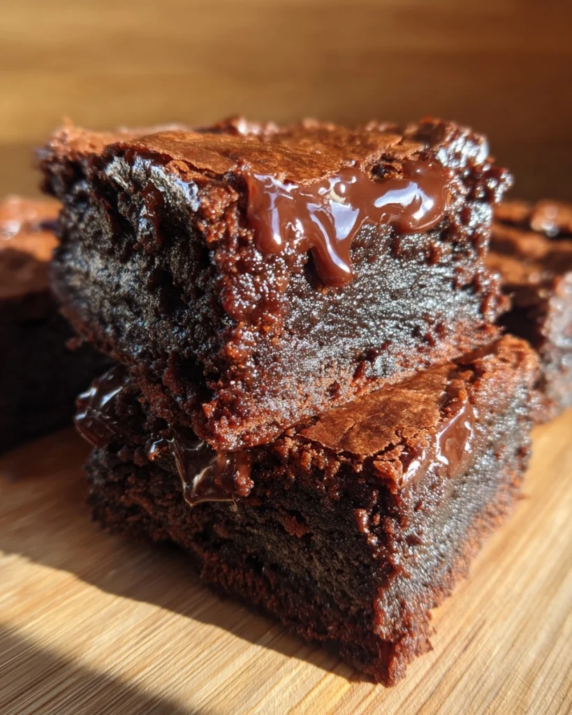 Chocolate Ganache Brownies Fudgy Dessert