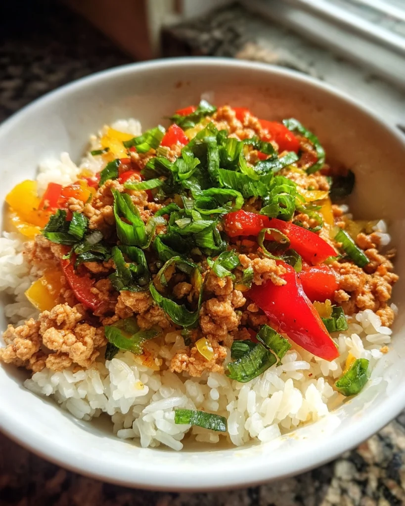 Ground Turkey Rice Bowls Healthy Easy Dinner