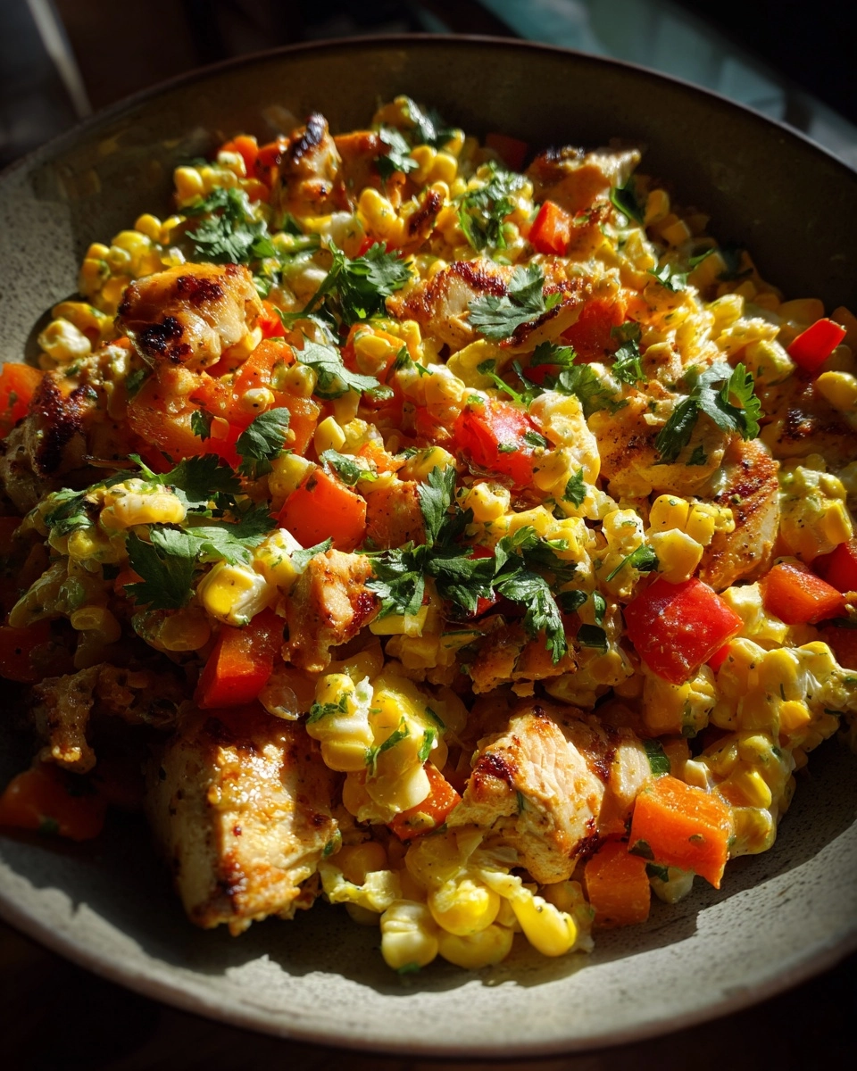 Mexican Street Corn Chicken Salad Fresh Dinner