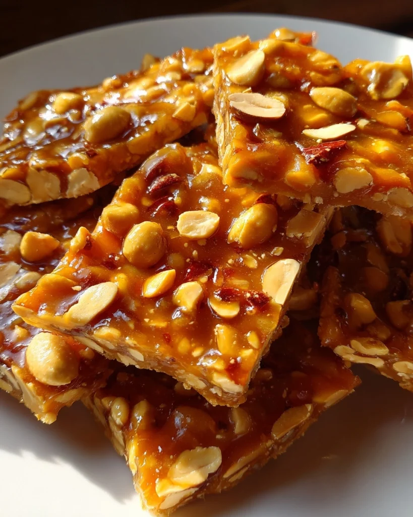 Peanut Brittle Crunchy Homemade Candy