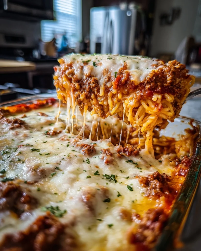 Southern Baked Spaghetti Casserole Comfort Family Dinner