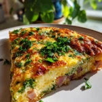 5-Ingredient Ham & Cheese Frittata