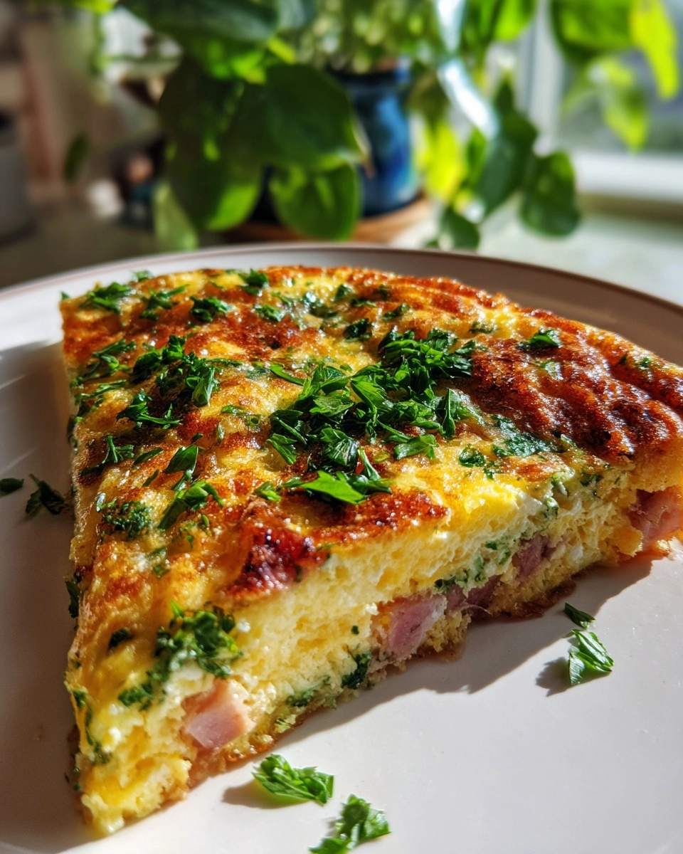 5-Ingredient Ham & Cheese Frittata
