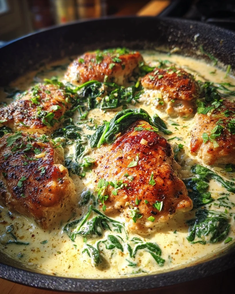 Creamy Tuscan Chicken (One Skillet Family Dinner!)