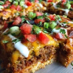 Loaded Beef Nacho Bake