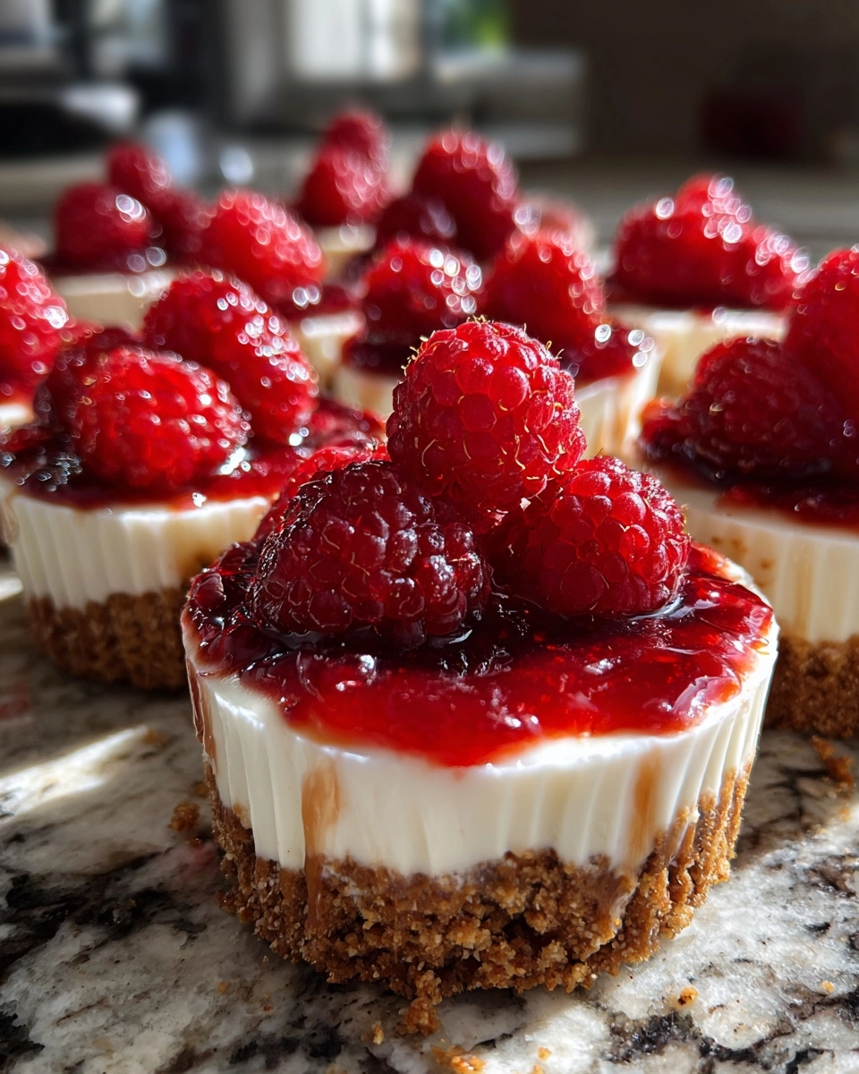 No Bake Raspberry Cheesecake Cups