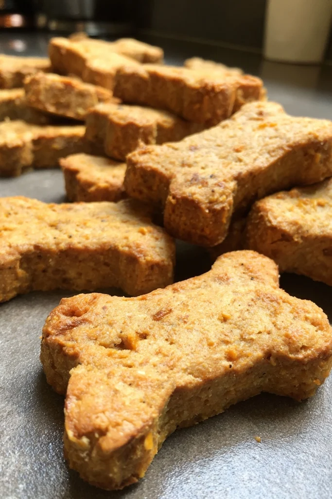 Easy Dog Biscuits with Peanut Butter & Sourdough