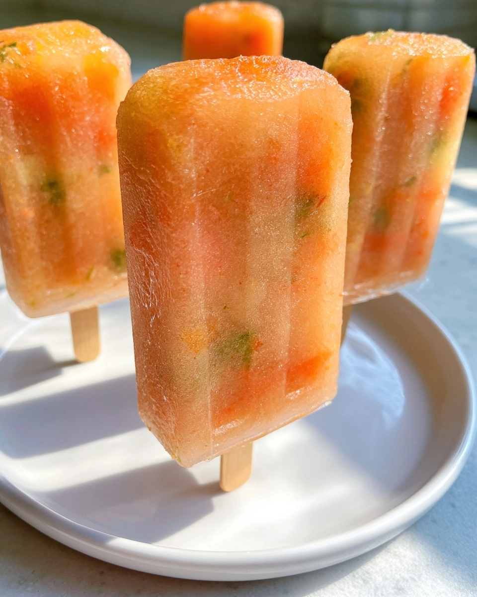 Apple Carrot Frozen Dog Pops