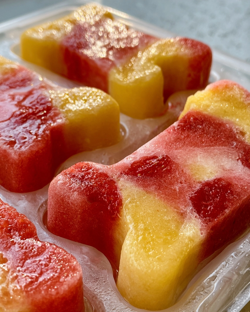 Banana Strawberry Dog Popsicles