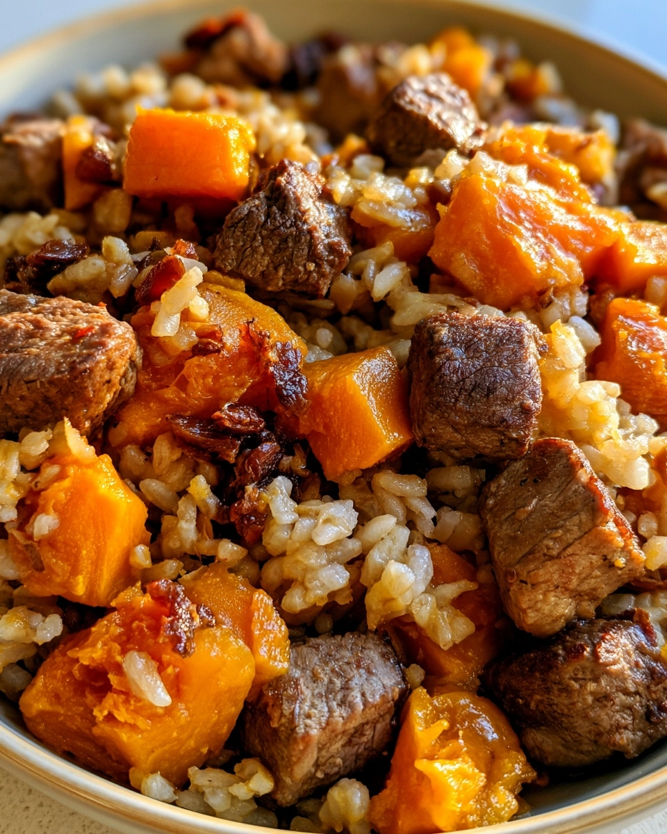 Beef Pumpkin Rice Dog Bowl