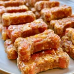 Frozen Apple Peanut Butter Dog Treats