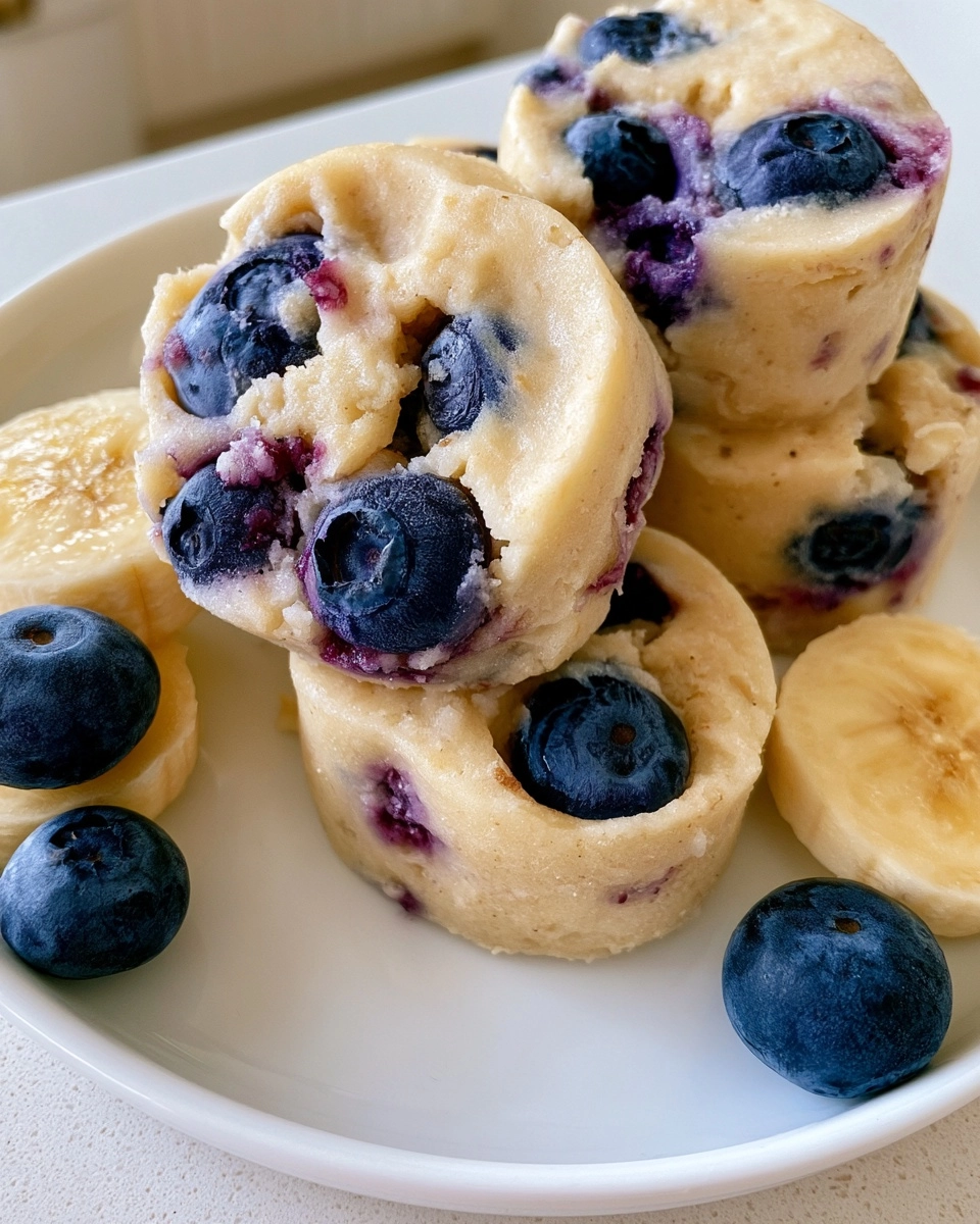 Frozen Banana Blueberry Dog Treats