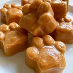 Frozen Banana Peanut Butter Paw Treats