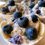 Frozen Blueberry Banana Pup Cups