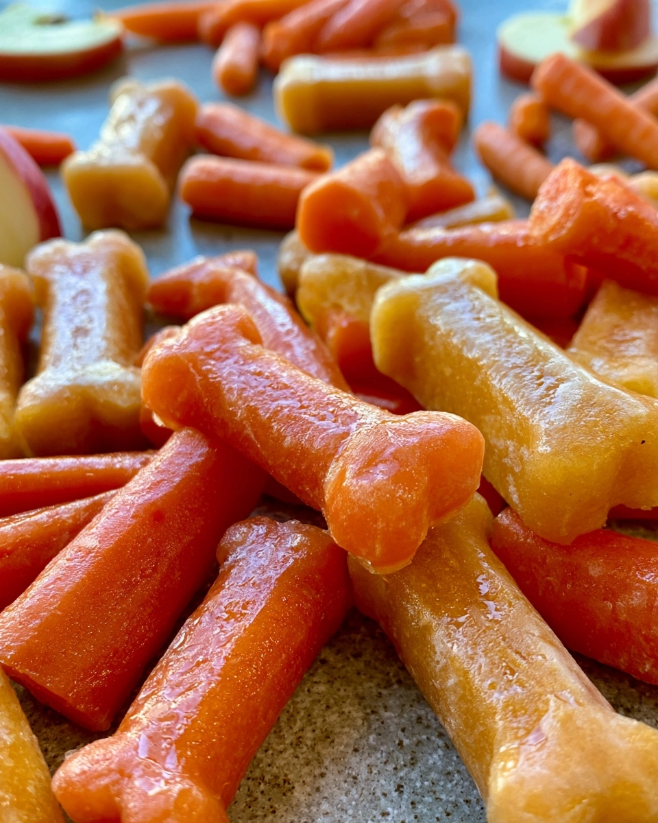 Frozen Carrot Apple Dog Treats