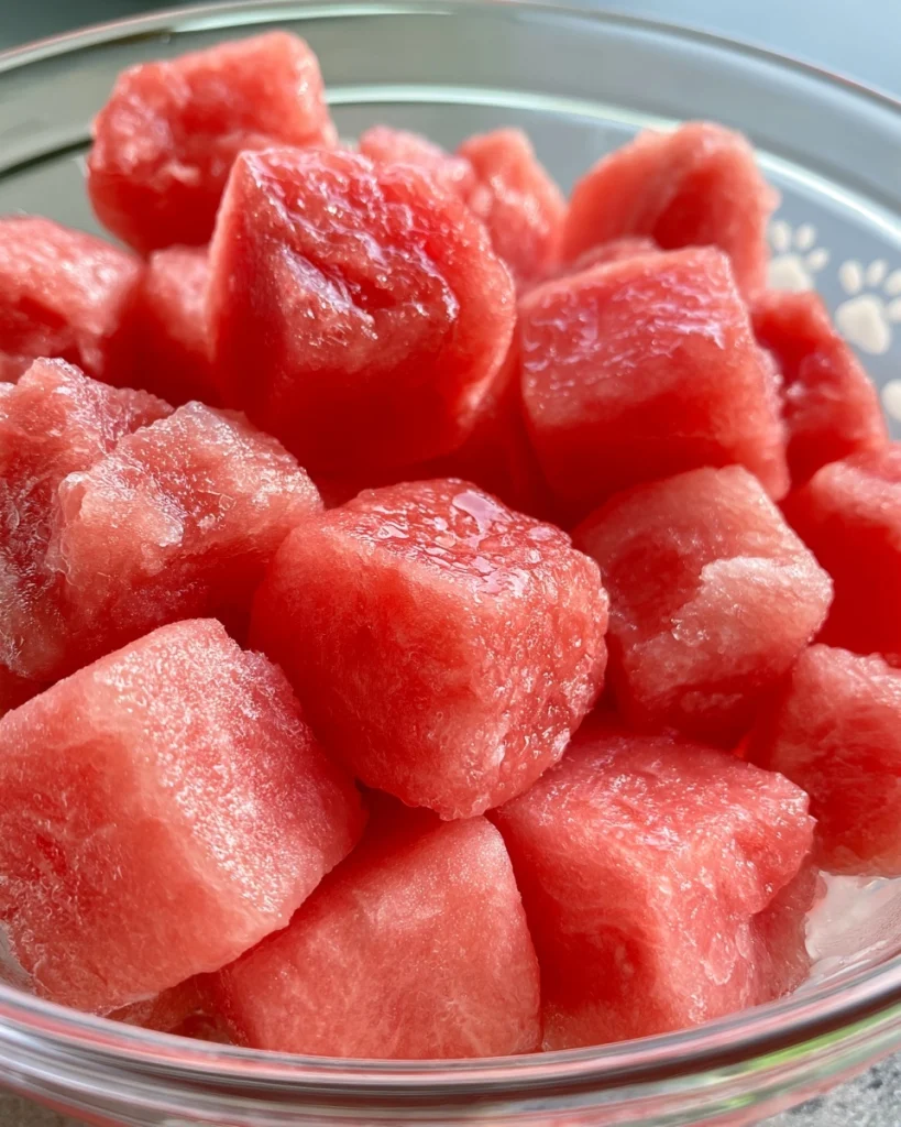Frozen Watermelon Dog Treats