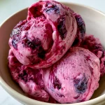 Homemade Blueberry Dog Ice Cream