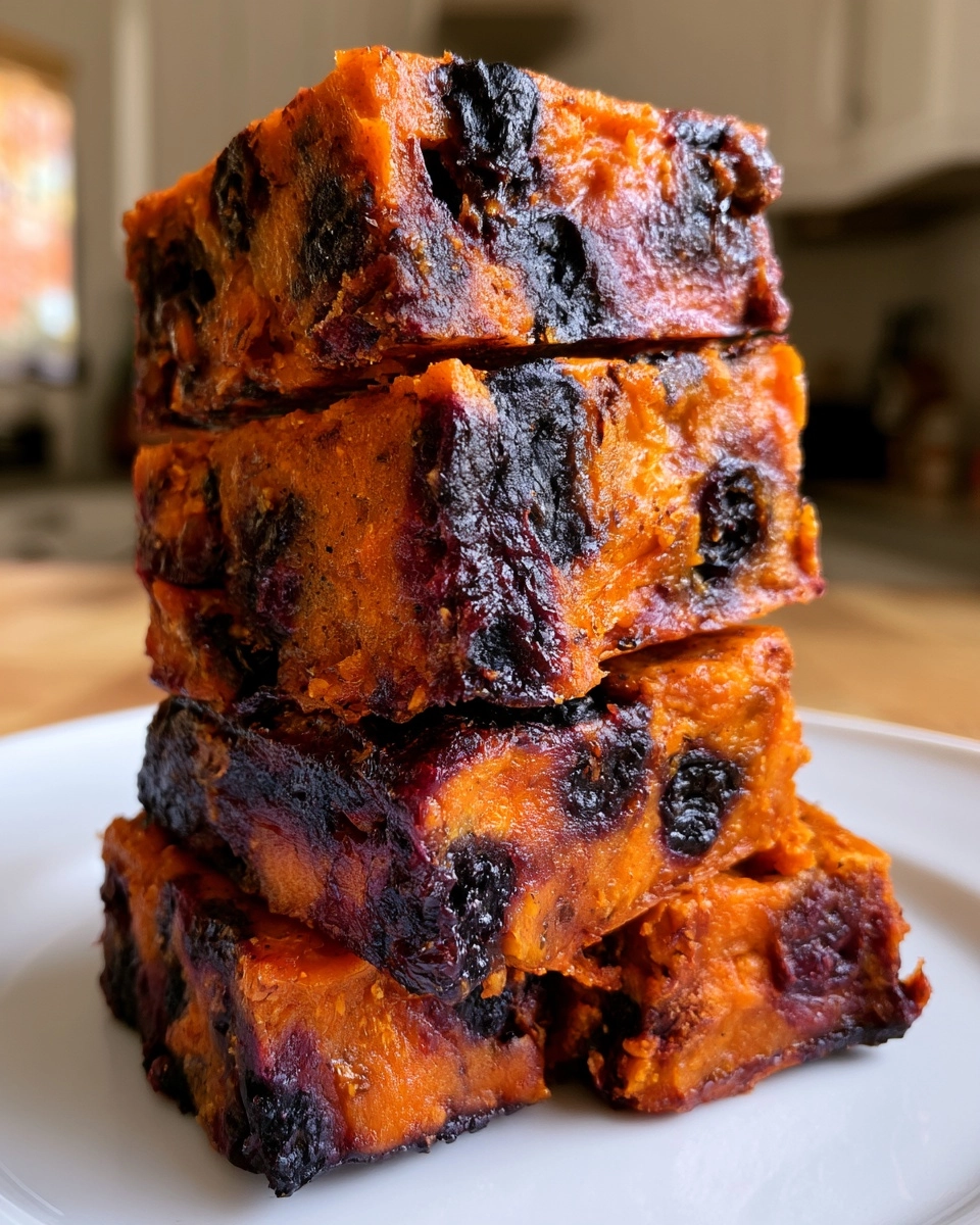 Layered Pumpkin Blueberry Dog Treats