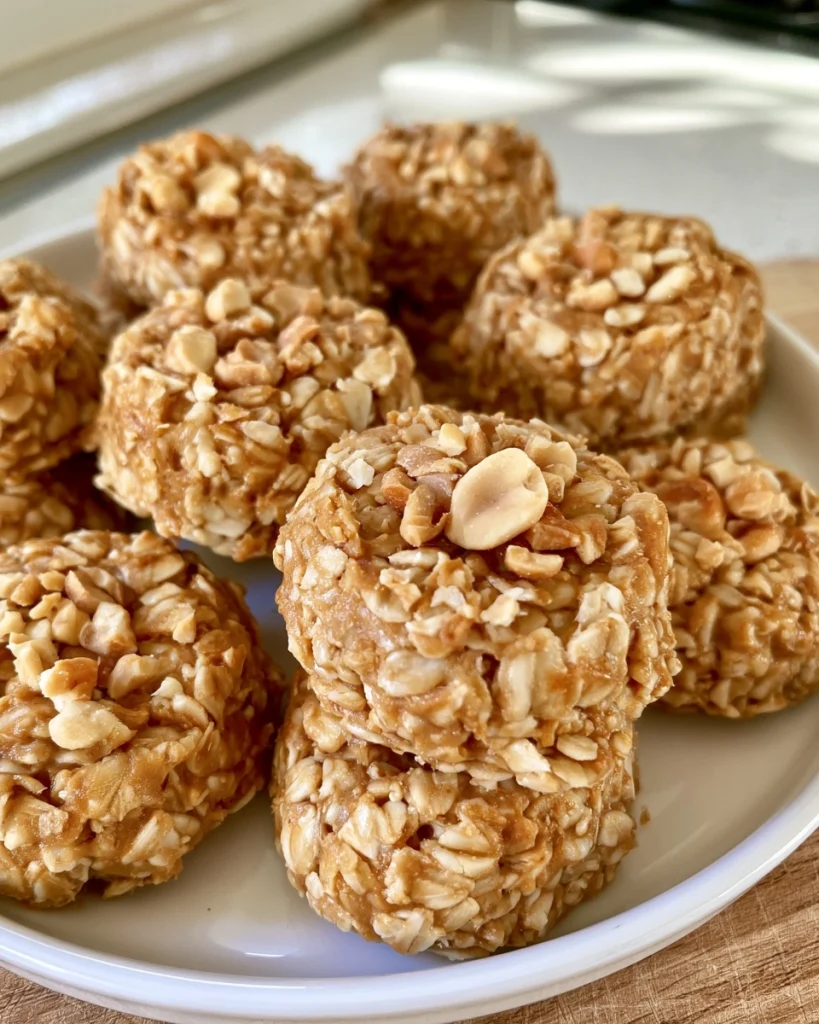 No Bake Peanut Butter Oat Dog Treats