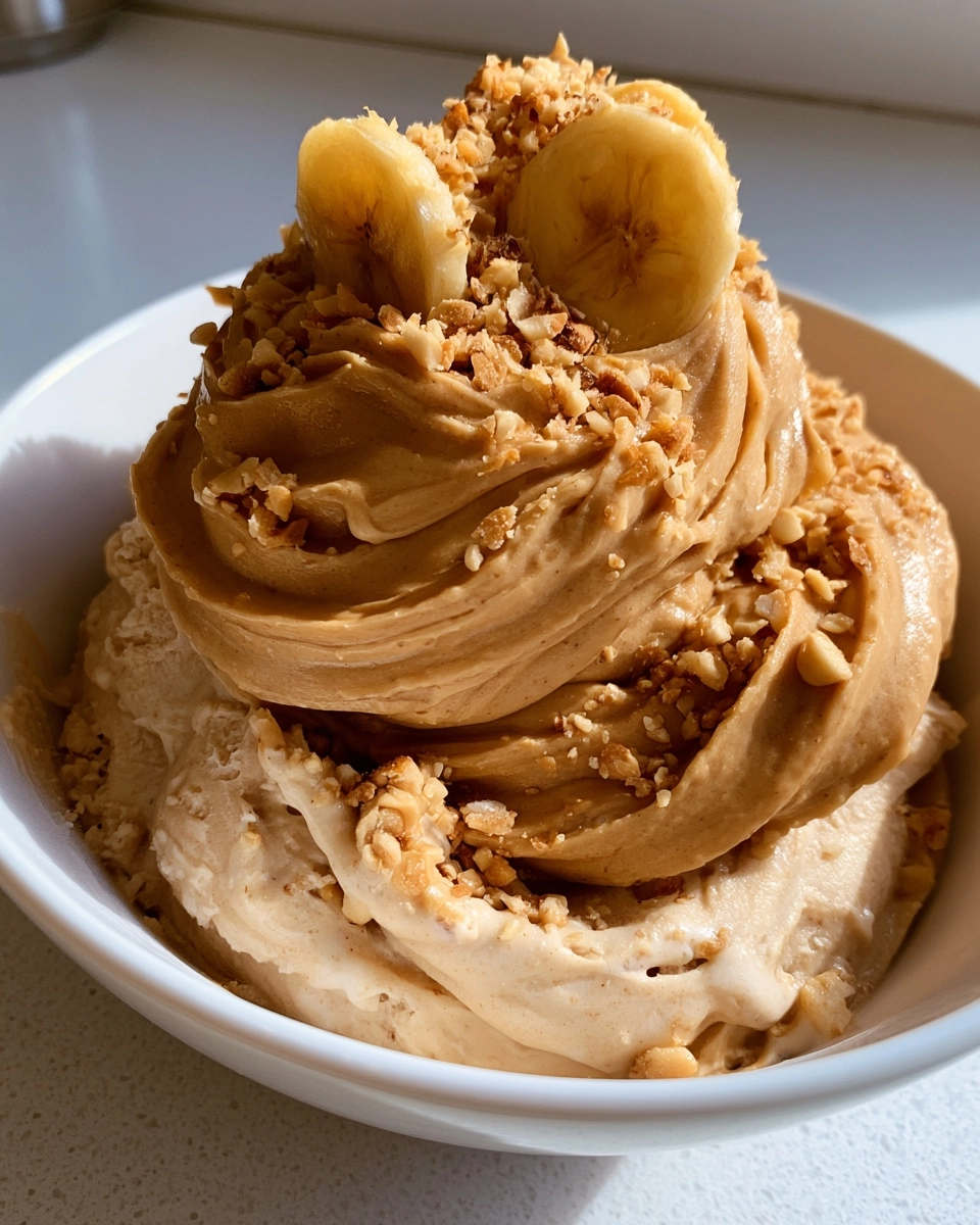 Peanut Butter Banana Dog Ice Cream