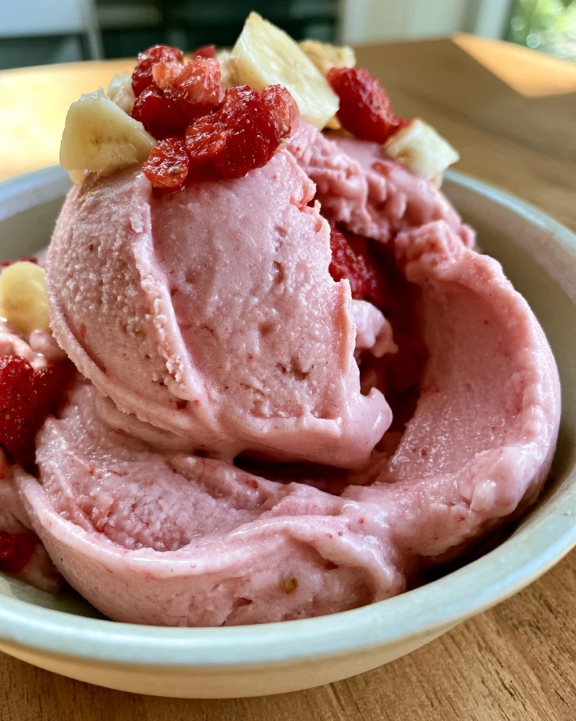 Strawberry Banana Dog Ice Cream