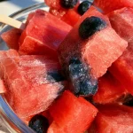 Watermelon Blueberry Dog Popsicles
