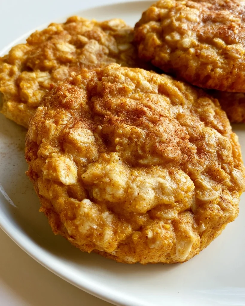 4-Ingredient Pumpkin Oat Cookies