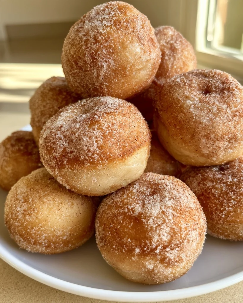Baked Apple Cider Donut Holes