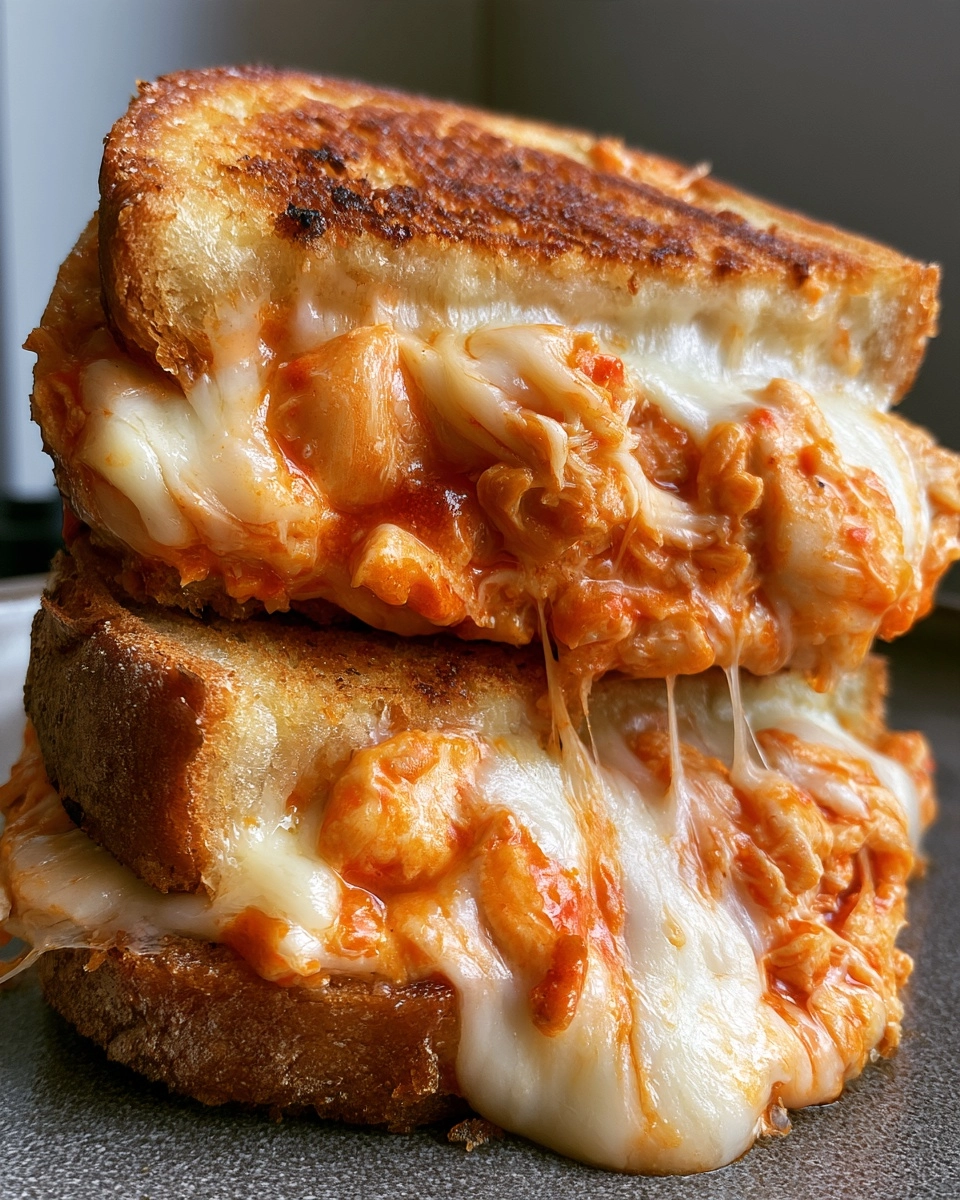 Buffalo Chicken Grilled Cheese