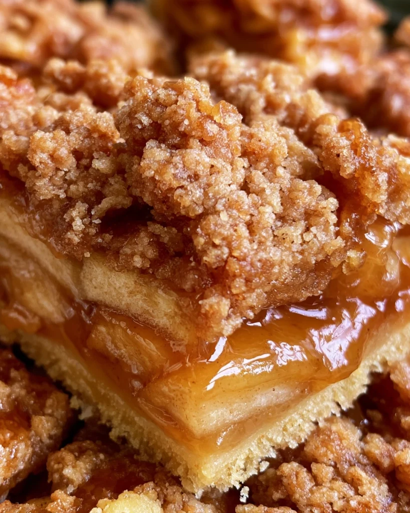Caramel Apple Crumb Bars