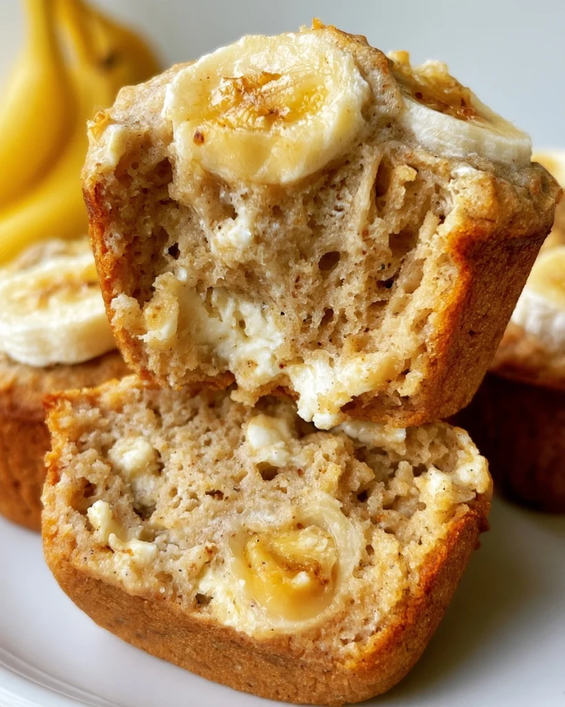 Cottage Cheese Banana Protein Muffins