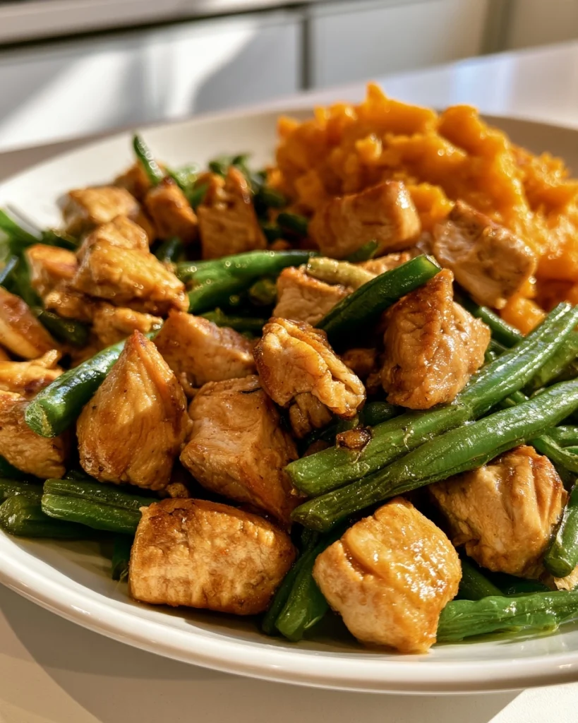 Dog-Safe "Thanksgiving Plate" (Turkey, Green Beans, Sweet Potato)