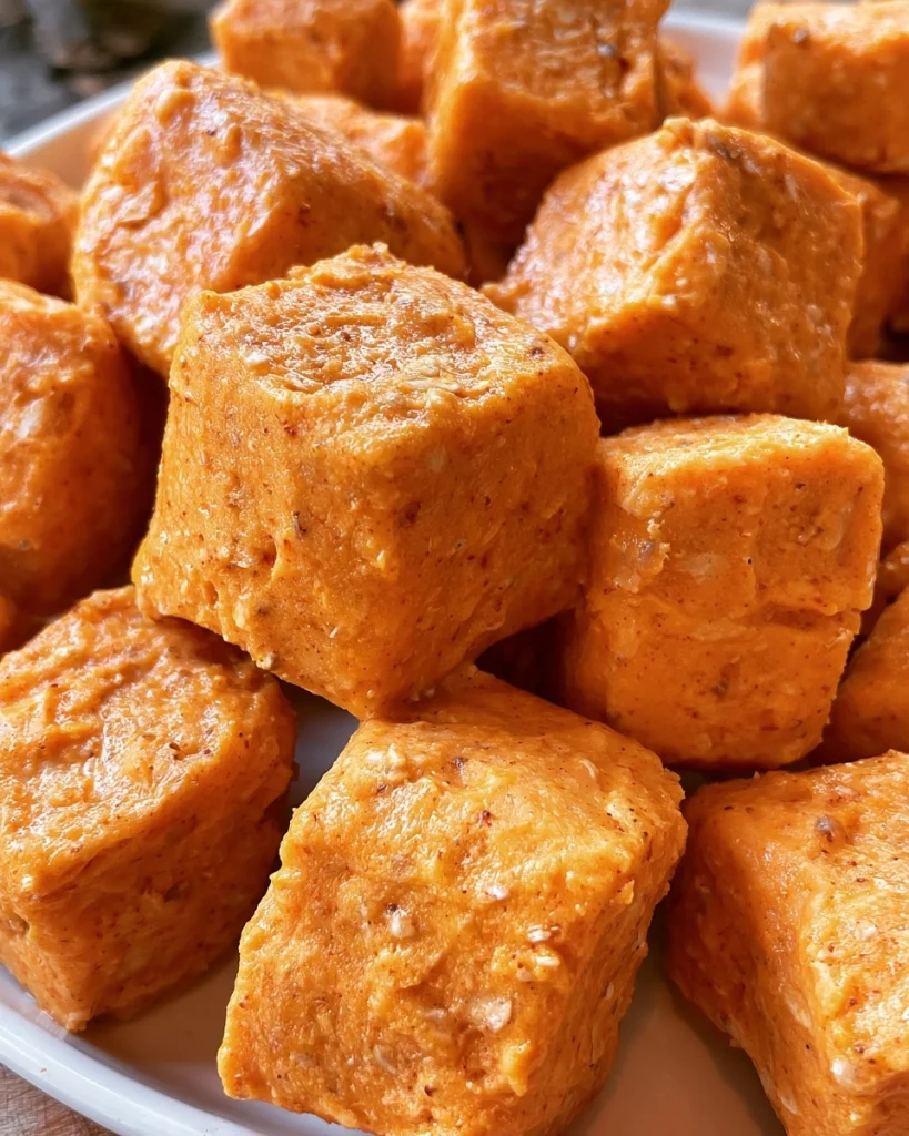 Frozen Pumpkin Yogurt Dog Bites