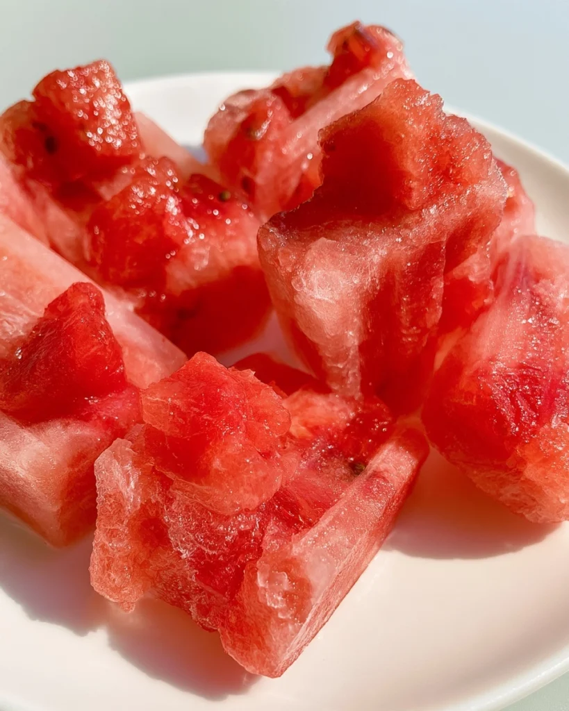 Frozen Watermelon Dog Pops