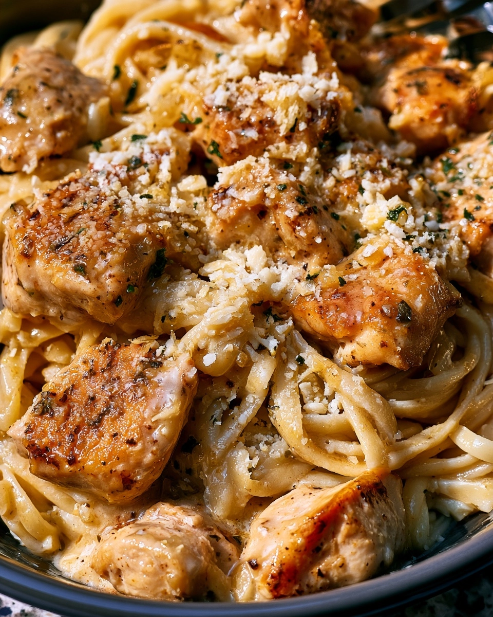 Garlic Parmesan Chicken Pasta