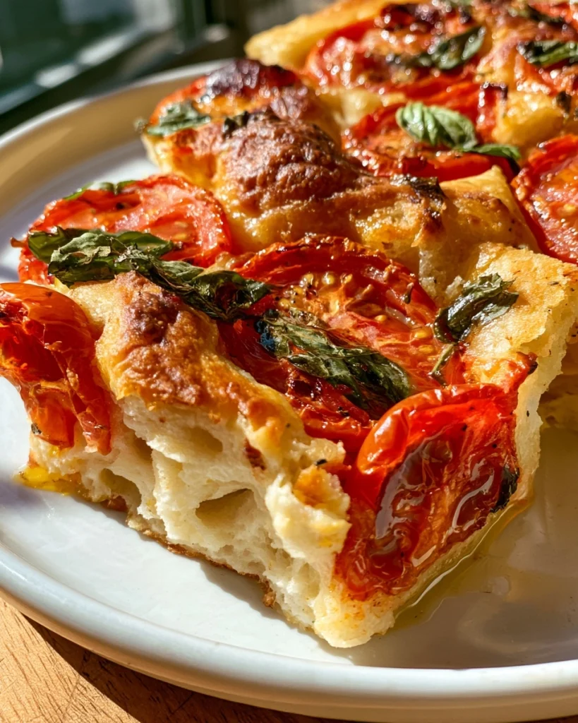 Gluten-Free Tomato Basil Focaccia
