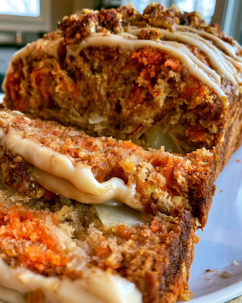 Healthy Apple Carrot Cake Loaf