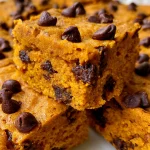 Healthy Pumpkin Chocolate Chip Bars